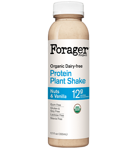 organic vanilla plant-based protein shake