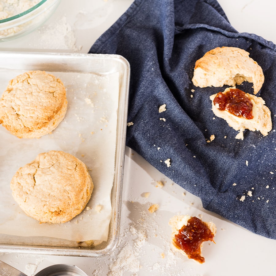 Simple Biscuits with Jam