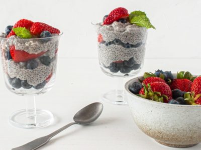 Berries and Cream Chia Seed Pudding Recipe
