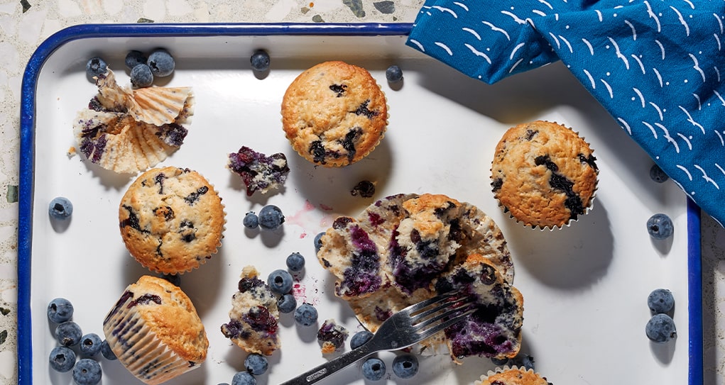 Sweet Vegan Blueberry Muffins