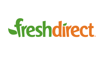 Green and Orange Fresh Direct Logo