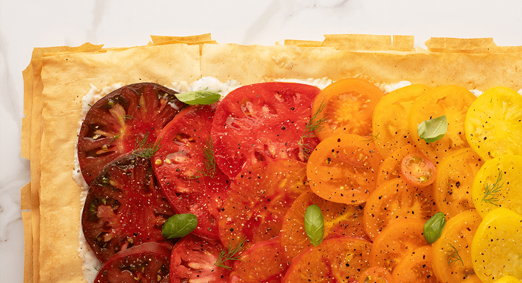 Vibrant Heirloom Tomato Tart