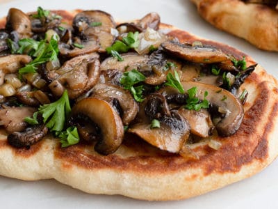 Vegan Mushroom Flatbread Recipe