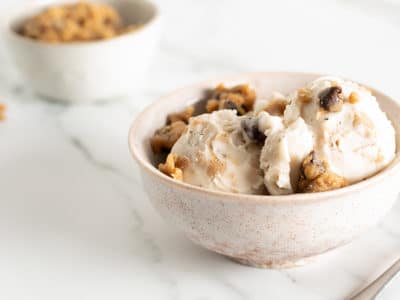 Chocolate Chip Cookie Dough with Vanilla Ice Cream Recipe