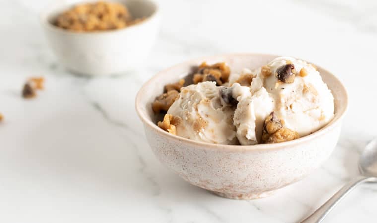 Chocolate Chip Cookie Dough with Vanilla Ice Cream Recipe