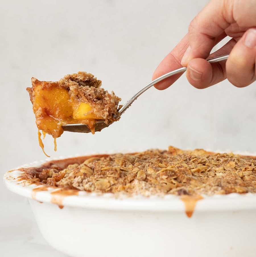 A Spoonful of Peach Crumble