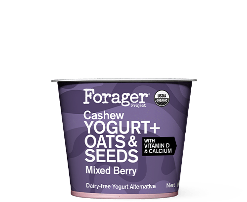Dairy Free Mixed Berry Cashew Yogurt plus Oats & Seeds