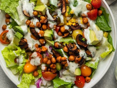Vegan Cobb Salad with Yogurt Ranch Dressing Recipe