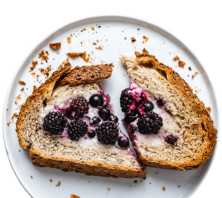toast with cashewmilk yogurt and berries