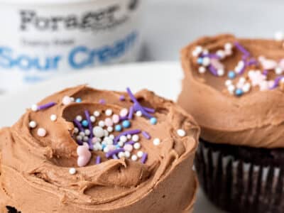 Gluten-Free Two Serving Vegan Chocolate Cupcakes