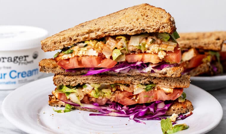 Vegan Barbecue Tofu Sandwiches Recipe