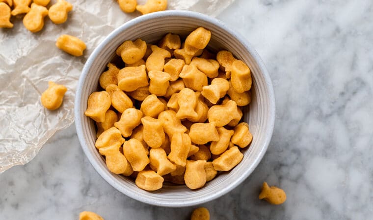 Cheezy Vegan Goldfish-style Crackers Recipe